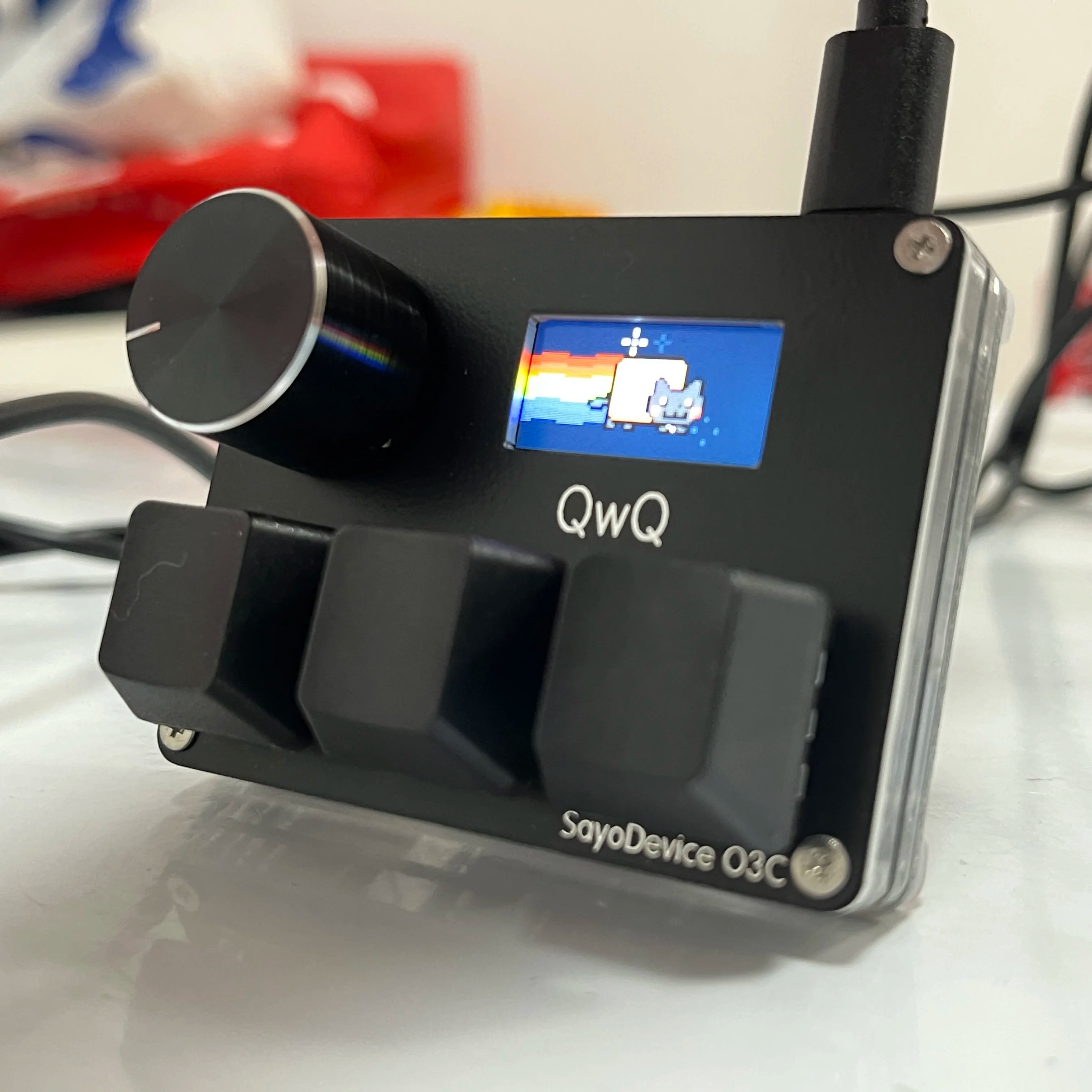 O3C SayoDevice Rapid Trigger Hall Magnetic Switches with Knob & Screen