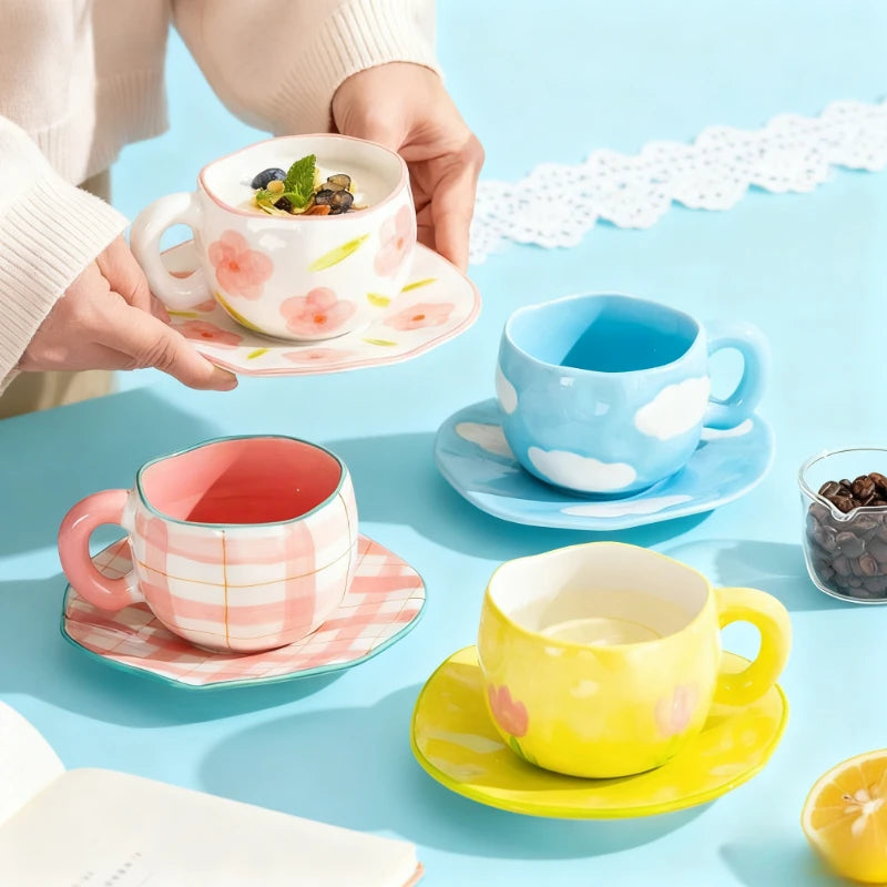 Hand Painted Ceramic Coffee Cup