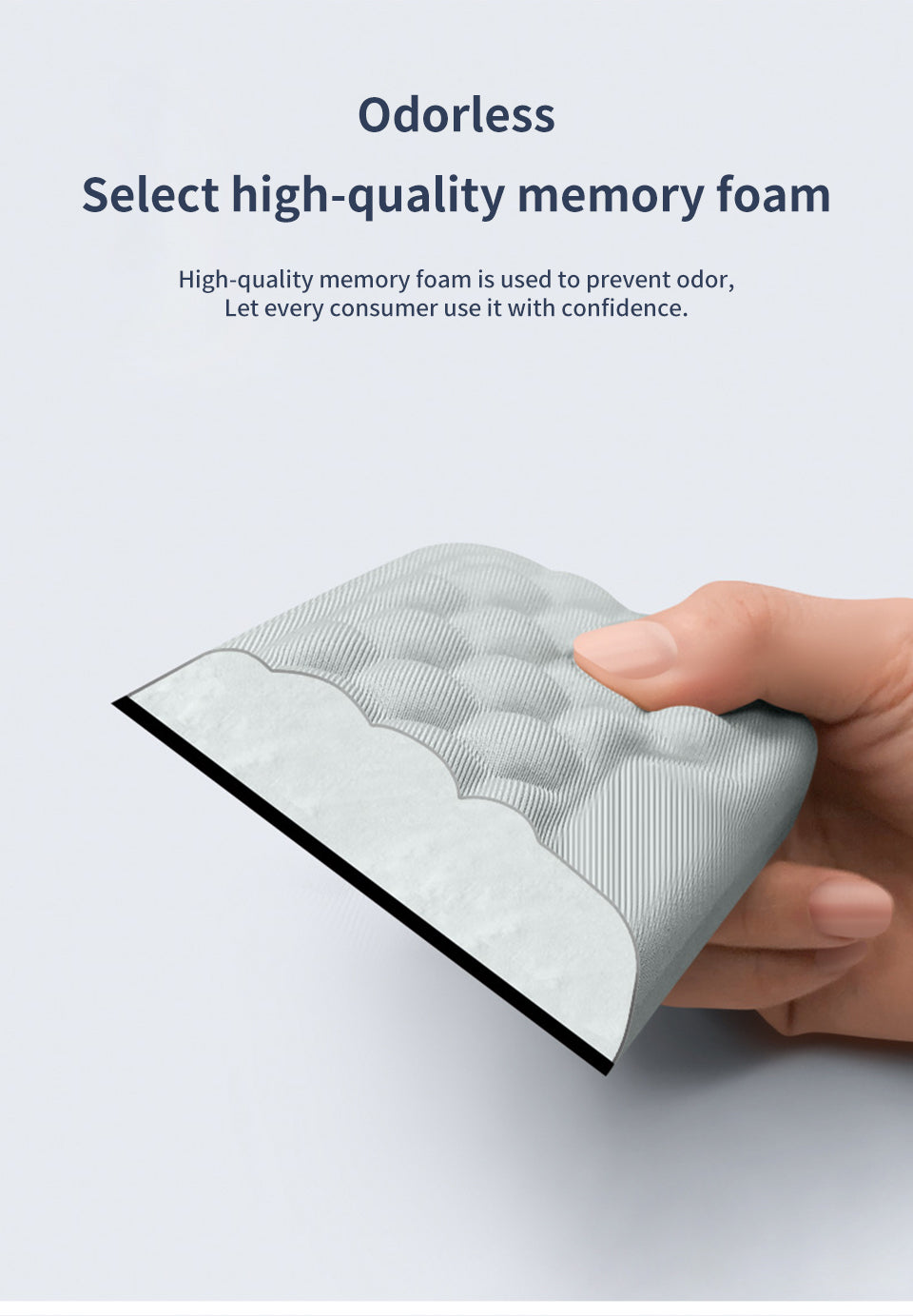 Ergonomic Keyboard & Mouse Memory Foam Wrist Rest