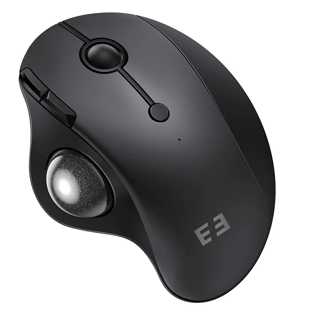Ergonomic Trackball Wireless Mouse Rechargeable Bluetooth 2.4G USB Mouse with Adjustable DPI