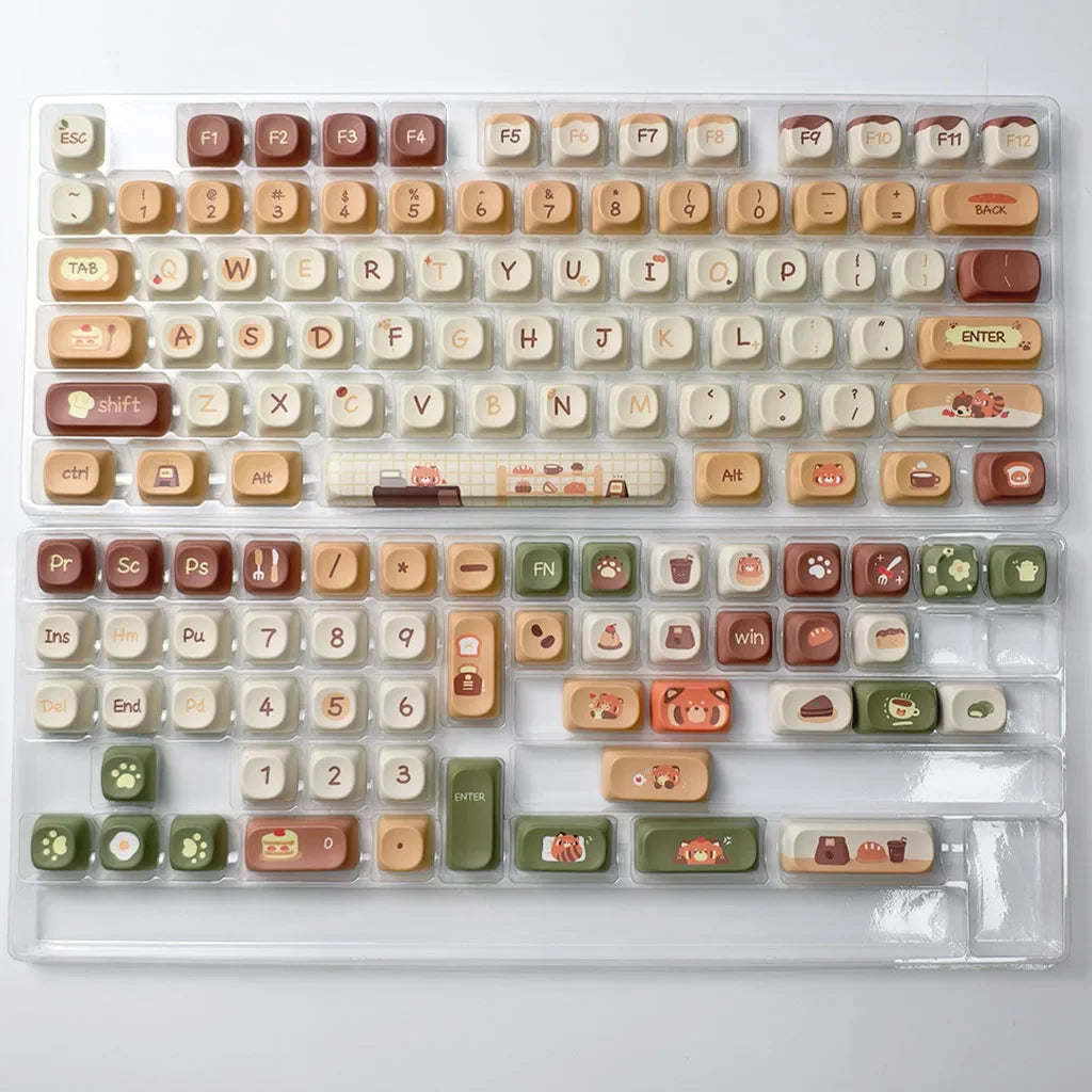 Honey Café Red Panda – MOA PBT Keycap Set