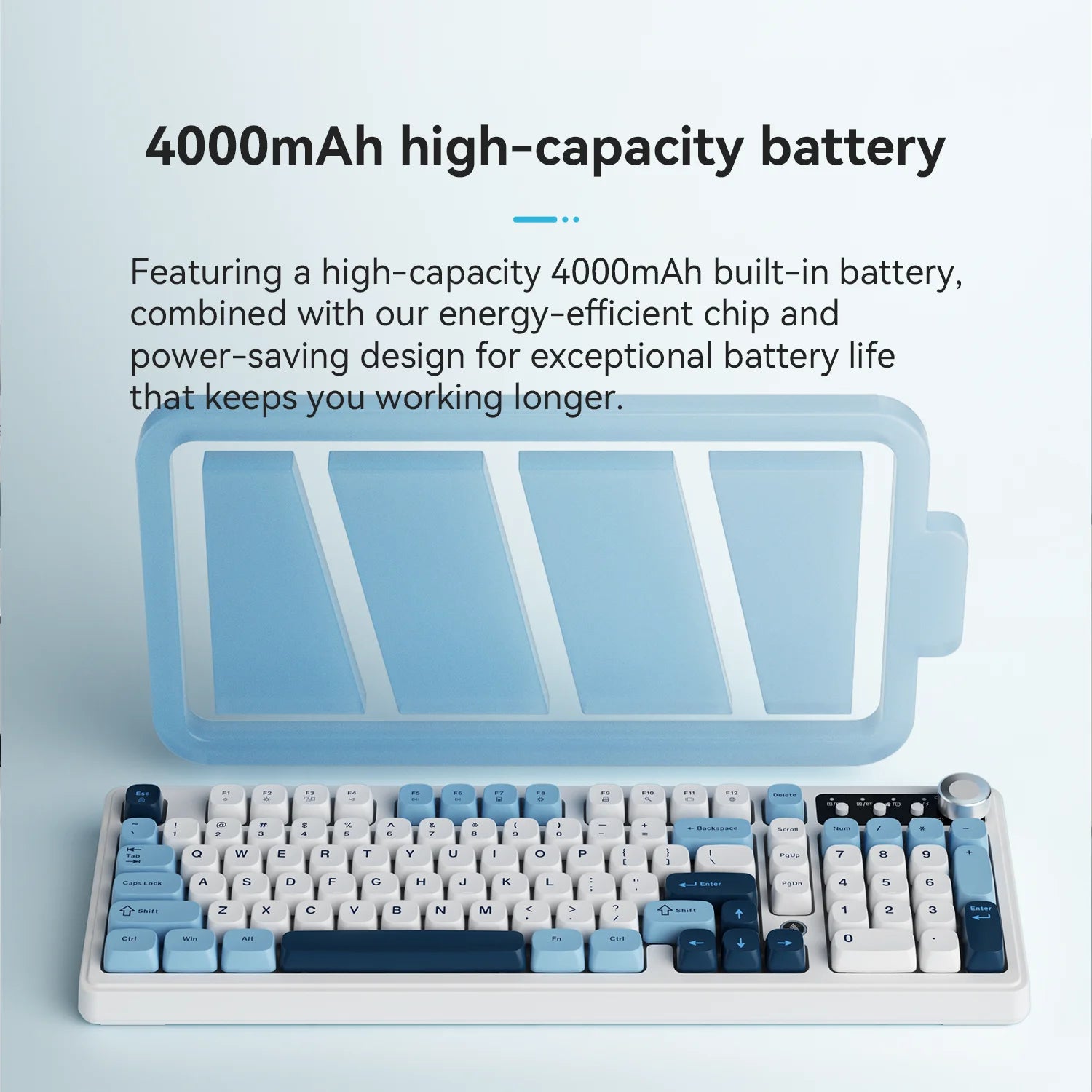 AJAZZ AF98 Wireless Tri-Mode Membrane Keyboard