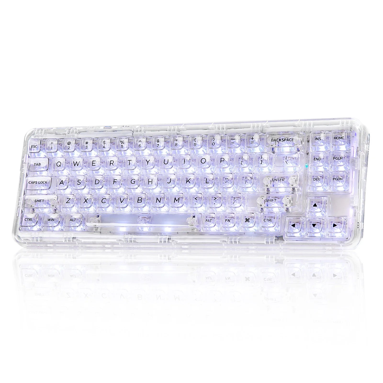 YUNZII X71 Wireless Gasket Mounted 68% Layout Transparent Keyboard