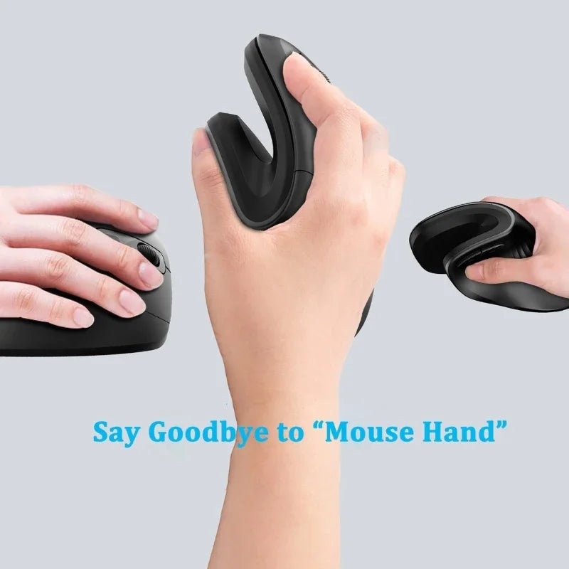 Ergonomic Vertical Mouse ( Wired, Battery, & Wireless Options)