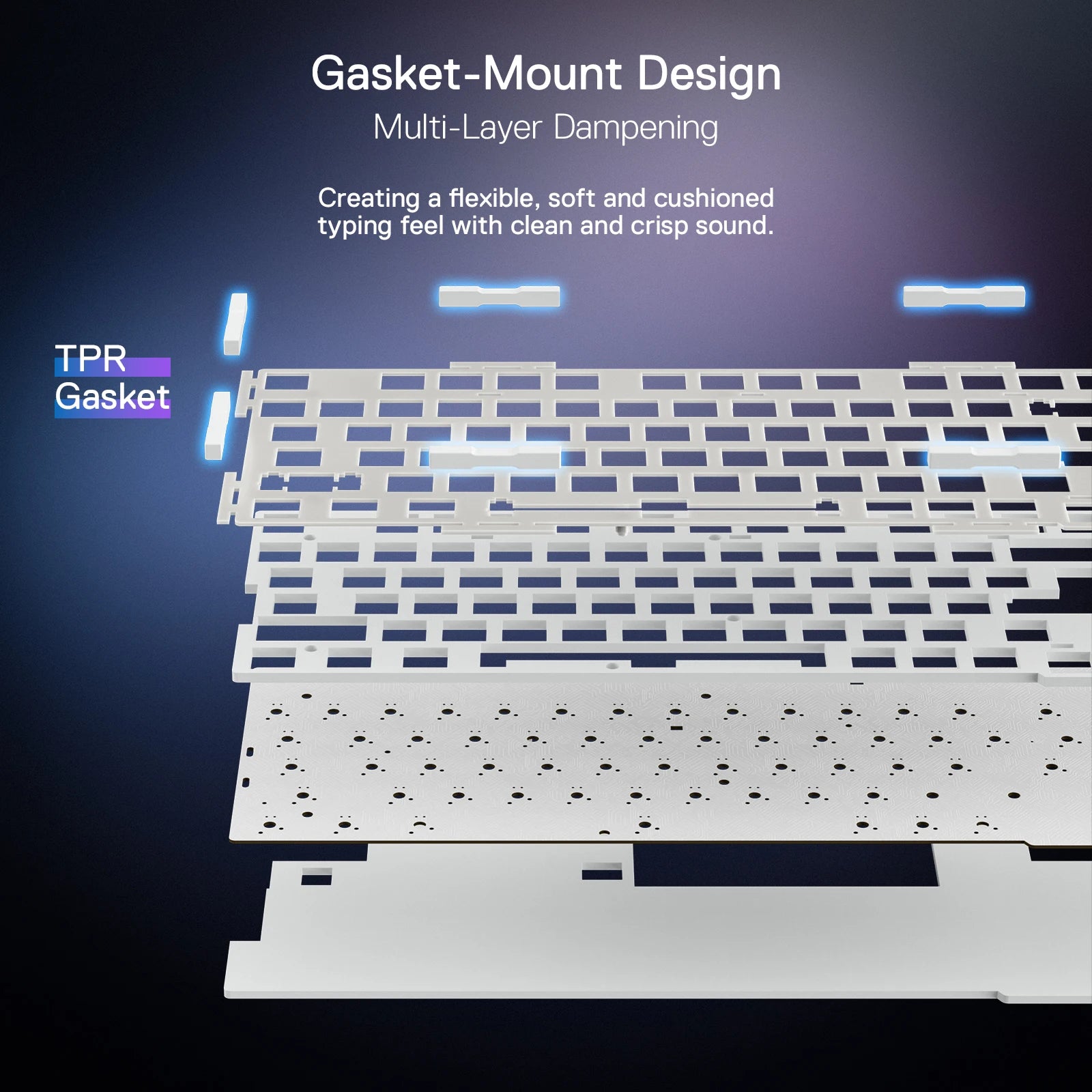 Redragon K673 PRO 75% Wireless Gasket Mounted Compact Keyboard