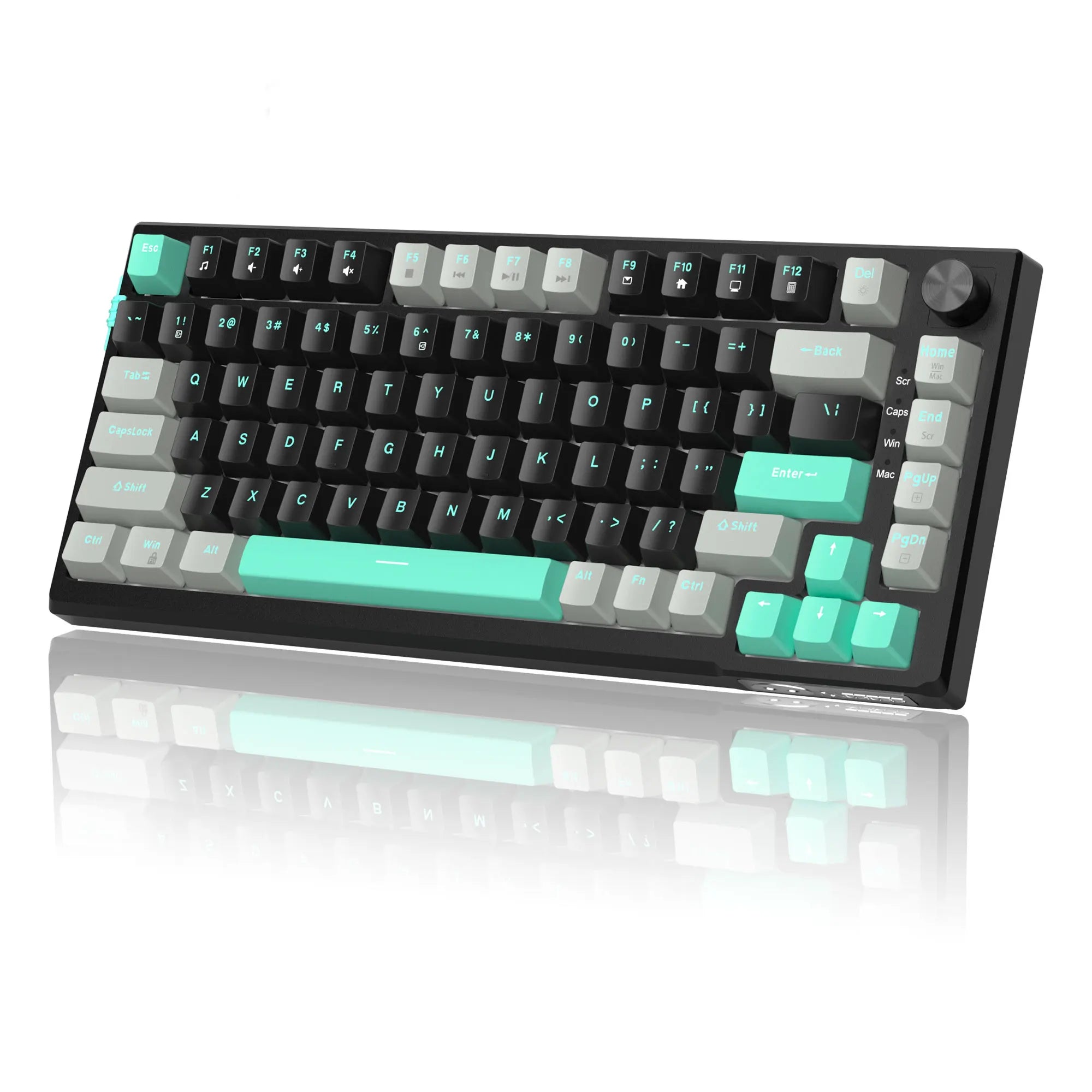 MageGee SKY81 75% Gasket Mounted Keyboard with Knob (Wired Only & Tri-Mode Options)