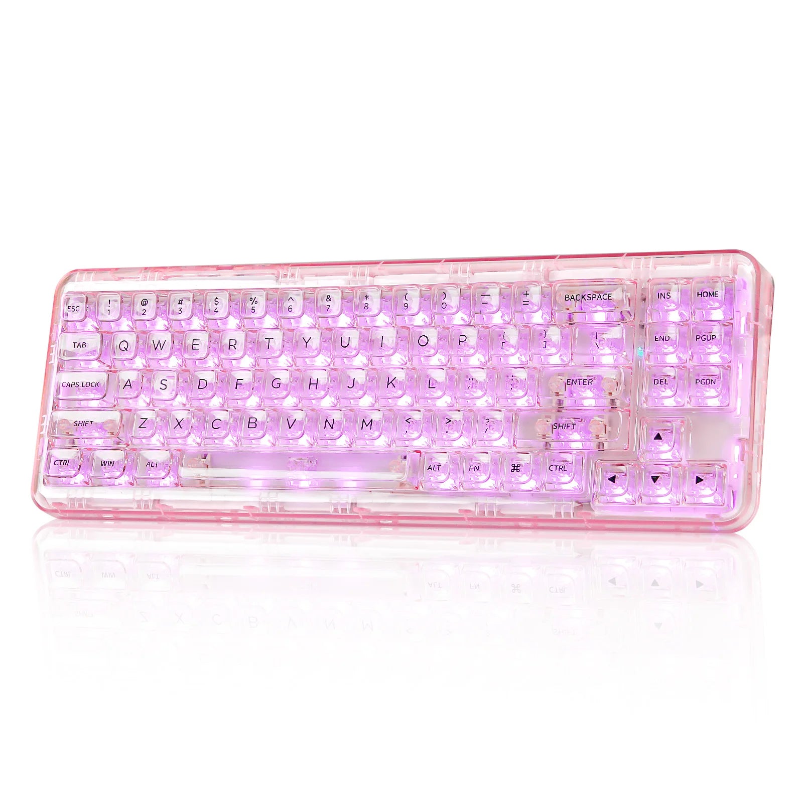 YUNZII X71 Wireless Gasket Mounted 68% Layout Transparent Keyboard