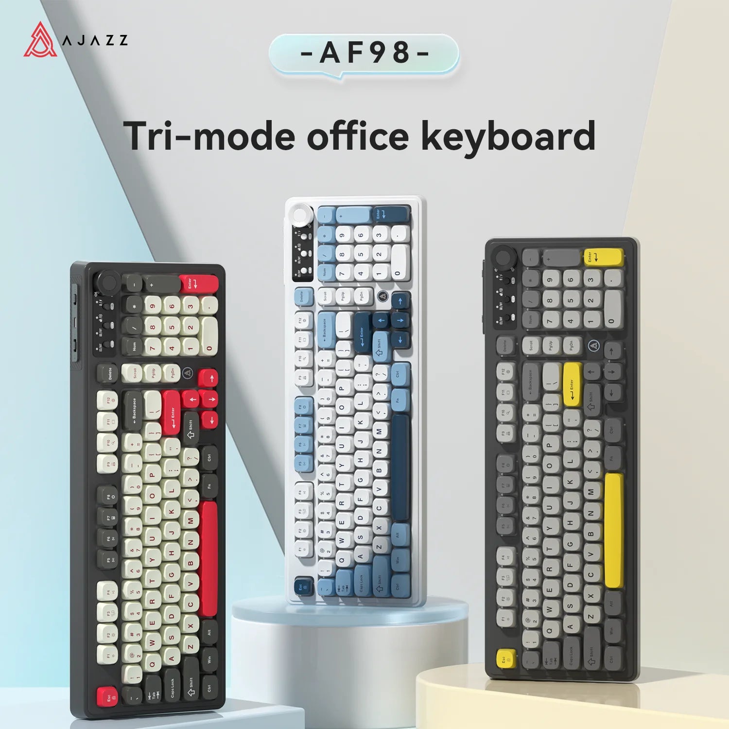 AJAZZ AF98 Wireless Tri-Mode Membrane Keyboard