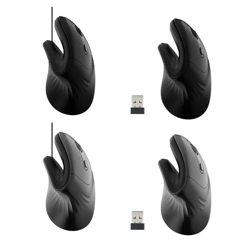Ergonomic Vertical Mouse ( Wired, Battery, & Wireless Options)