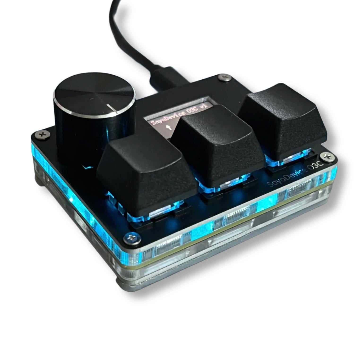 O3C SayoDevice Rapid Trigger Hall Magnetic Switches with Knob & Screen