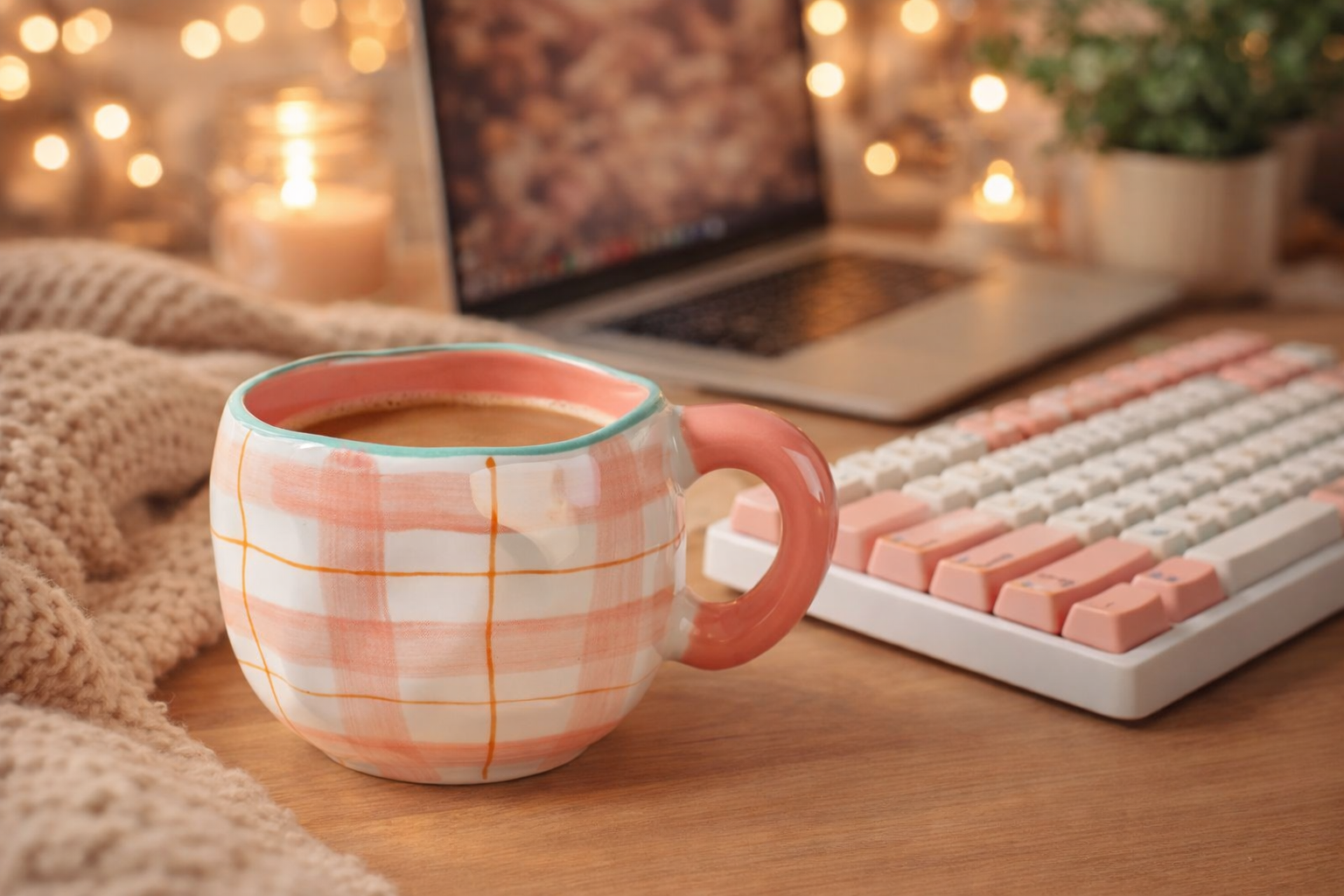 Hand Painted Ceramic Coffee Cup