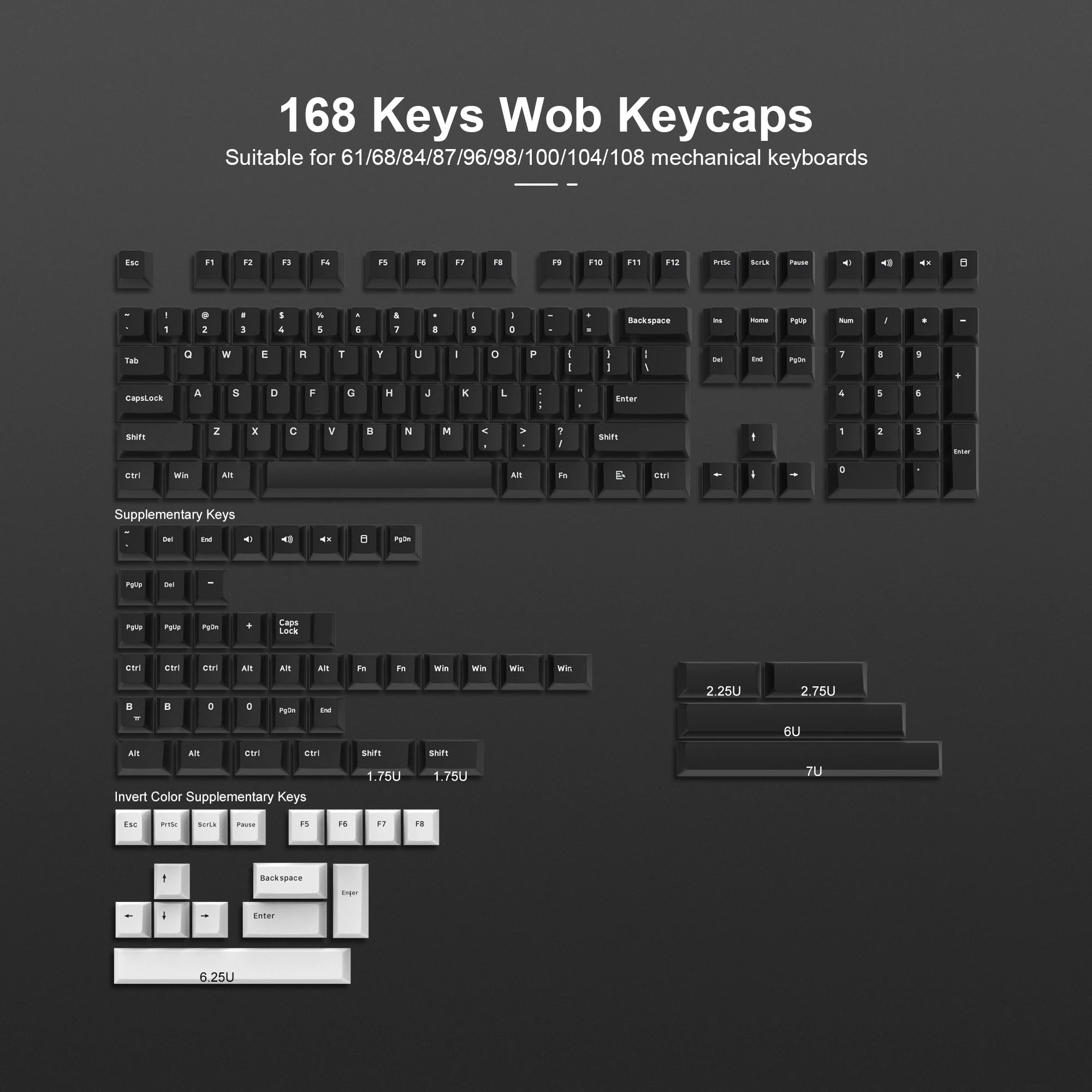 Womier Double Shot Key Cap Sets