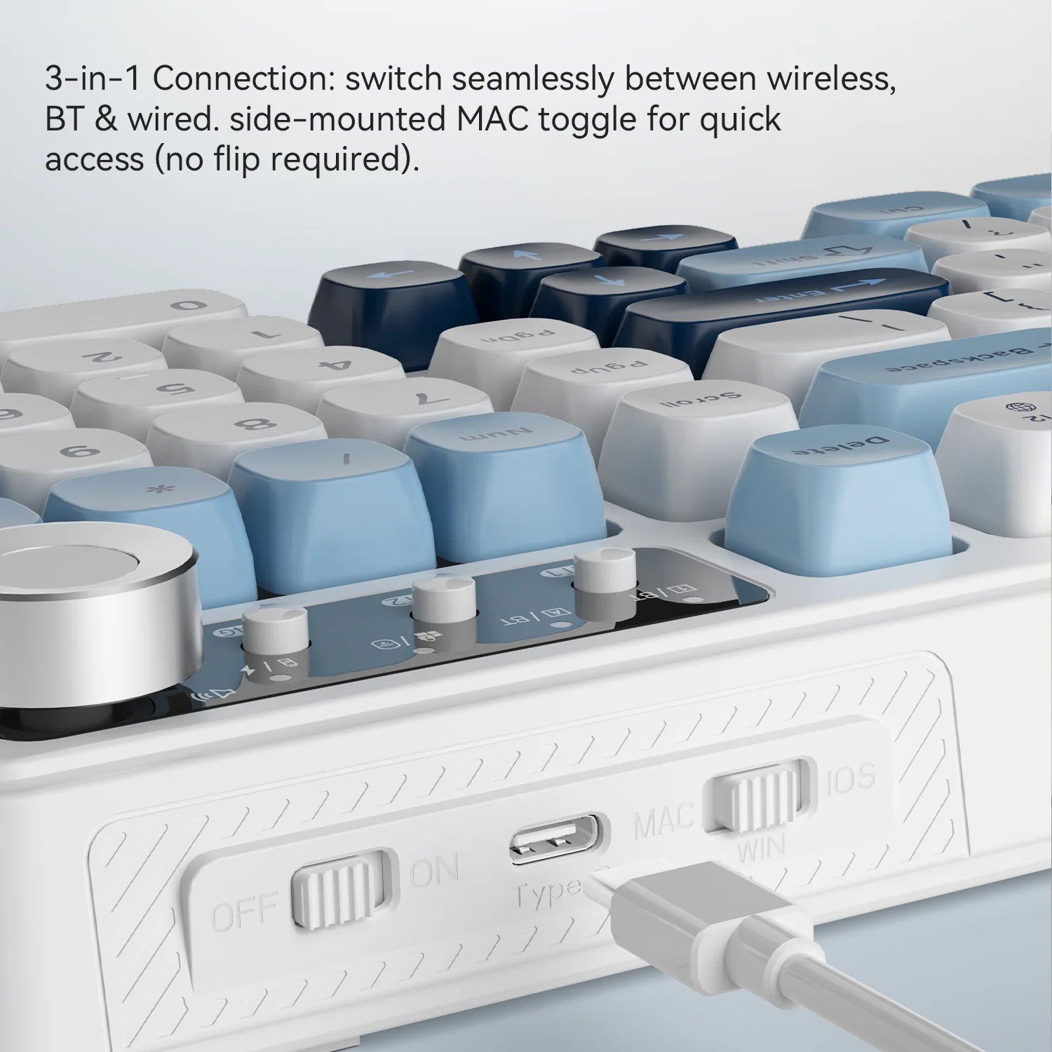 AJAZZ AF98 Wireless Tri-Mode Membrane Keyboard