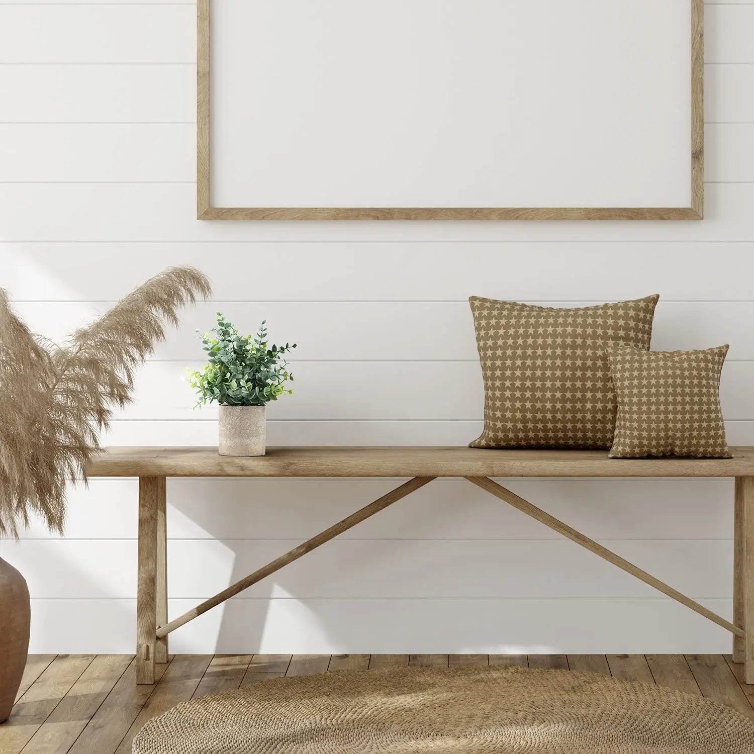 2 Pack Small Faux Potted Eucalyptus Plants for Desk