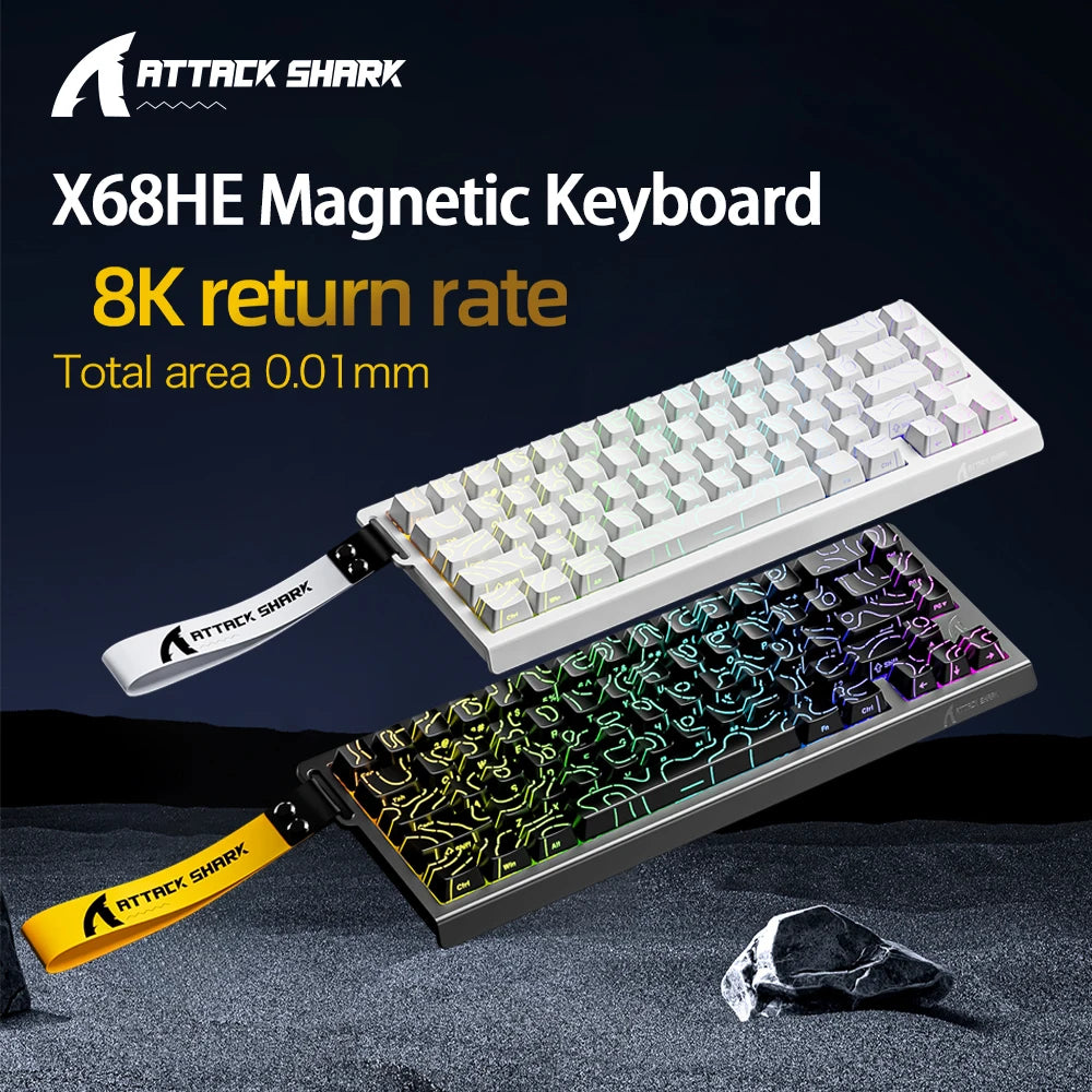 ATTACK SHARK X68HE Magnetic Rapid Trigger Keyboard