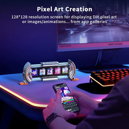 Orbit Panel Smart Customizable Times Gate Cyberpunk RGB Desk Display