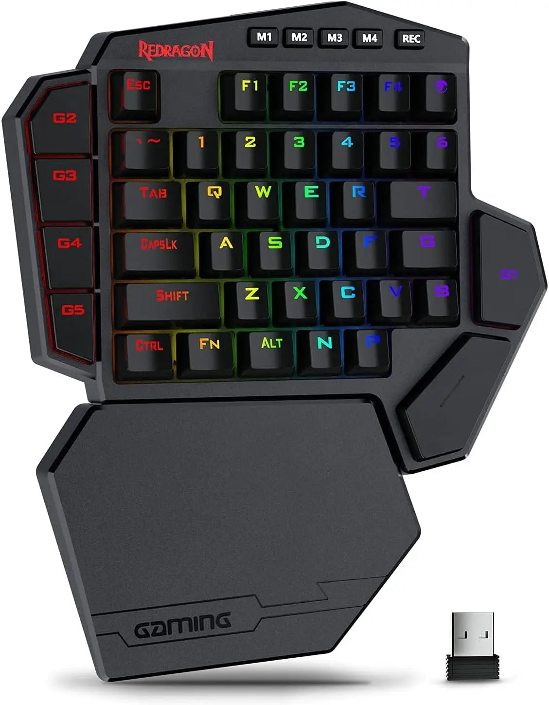 Redragon K585 PRO Wireless One-Handed Mechanical Keyboard 42 Keys 3-Mode RGB