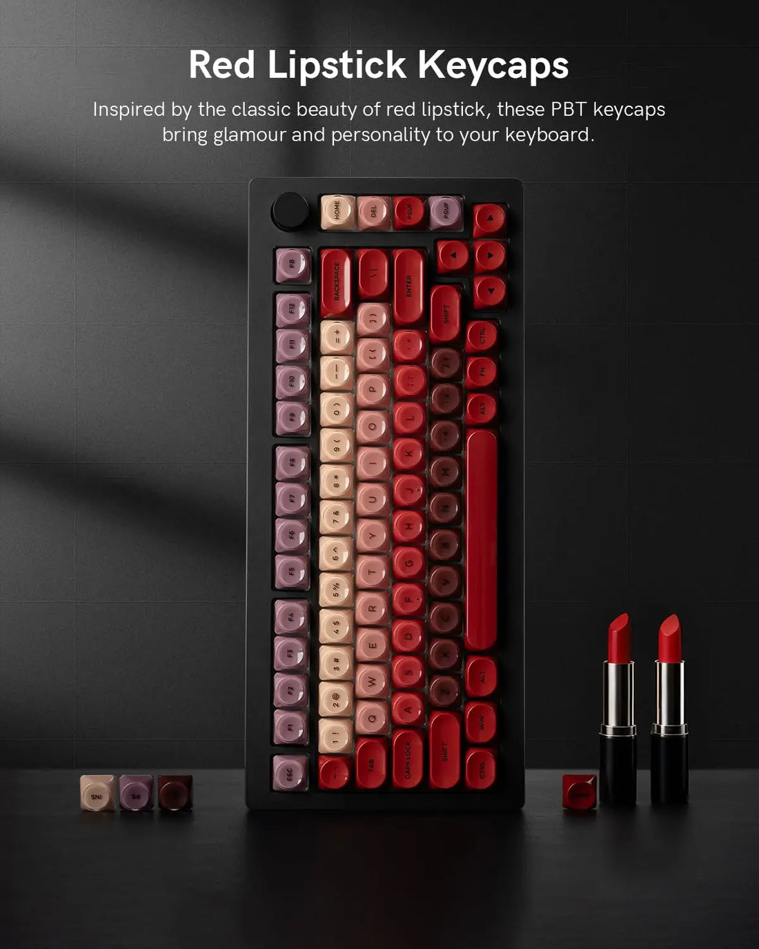 💄 Lipstick Jelly MOA PBT Keycap Set — Extended Compatibility Edition