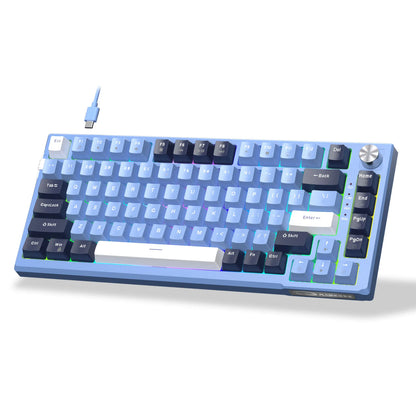 MageGee SKY81 75% Gasket Mounted Keyboard with Knob (Wired Only &amp; Tri-Mode Options)