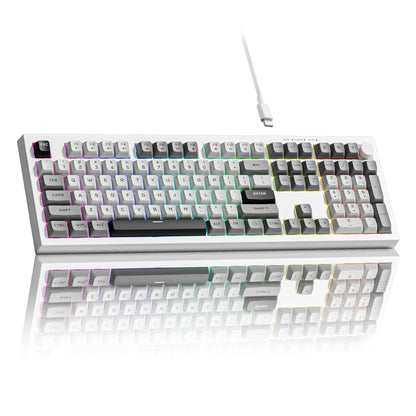 Womier DK98 and DK105 Wired Membrane Keyboards with Volume Knob