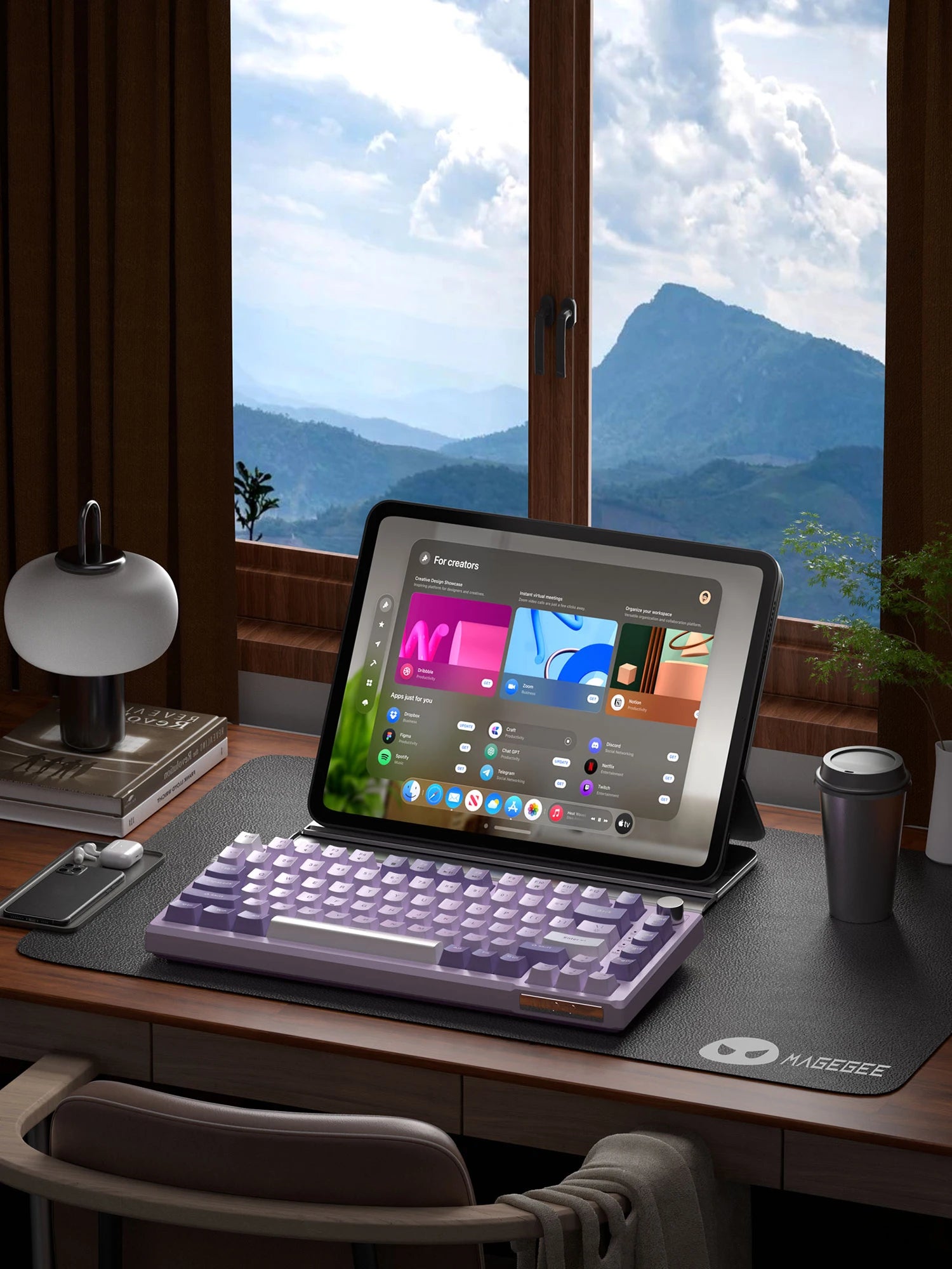 MageGee SKY81 75% Gasket Mounted Keyboard with Knob (Wired Only &amp; Tri-Mode Options)