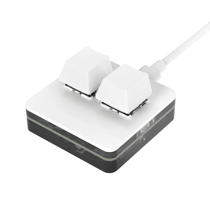 Programmable 2 &amp; 3-Key RGB Macropad with Rotary Knob – Hot-Swap Red Switch