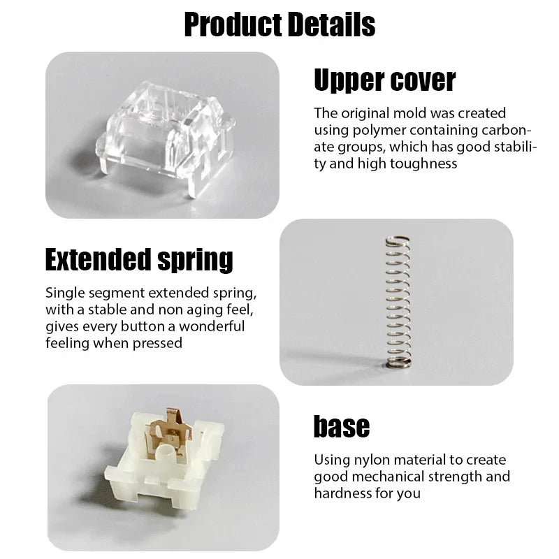 KTT Kang White V3 Linear 3 Pin Custom Cherry RGB SMD Switch