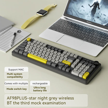 AJAZZ AF98 Wireless Tri-Mode Membrane Keyboard