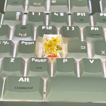 Resin Flower Artisan Accent Keycap (OEM Profile) 1 Piece