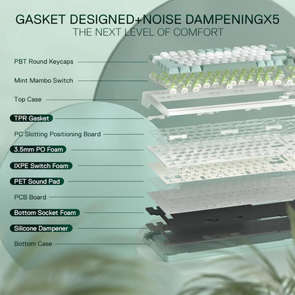 Redragon K719 Wireless Gasket Mount 96% Keyboard