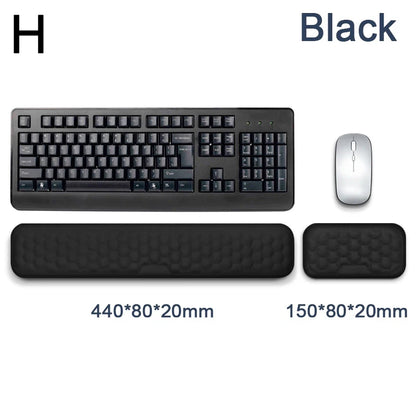Ergonomic Keyboard &amp; Mouse Memory Foam Wrist Rest
