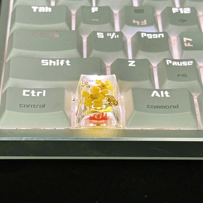 Resin Flower Artisan Accent Keycap (OEM Profile) 1 Piece