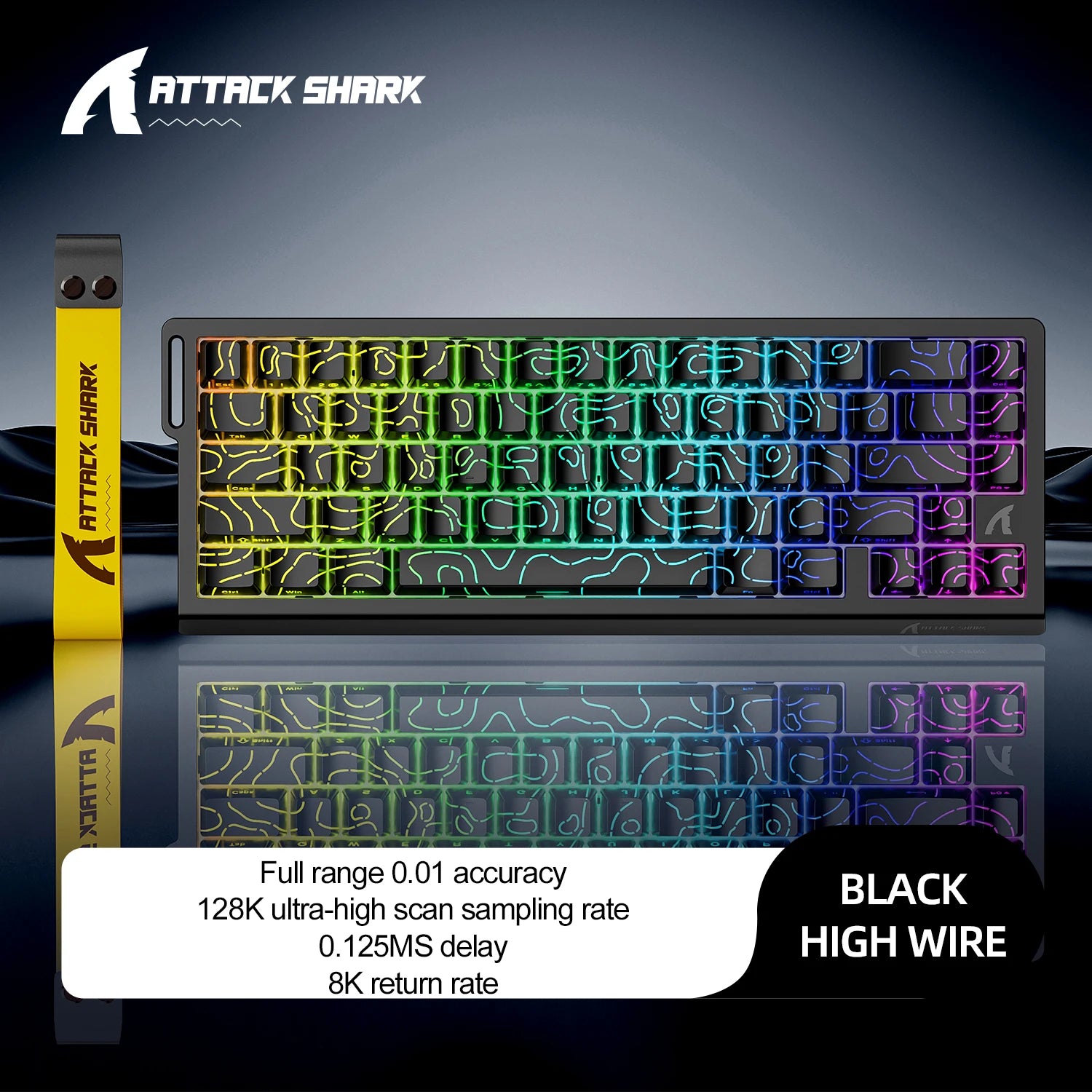ATTACK SHARK X68HE Magnetic Rapid Trigger Keyboard