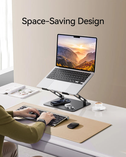 Adjustable Aluminum Laptop Riser for (10-17” Laptop)