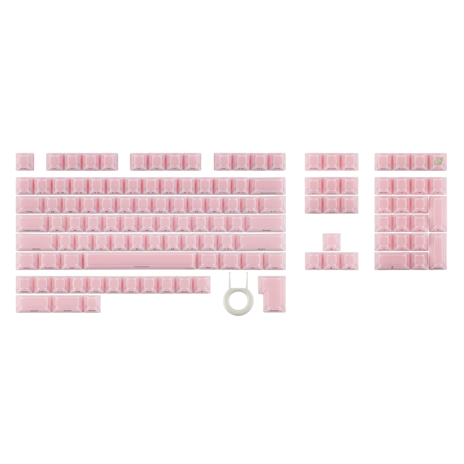 EPOMAKER Lusterfly Jelly Keycaps 123 Keys MDA Profile MX-Compatible