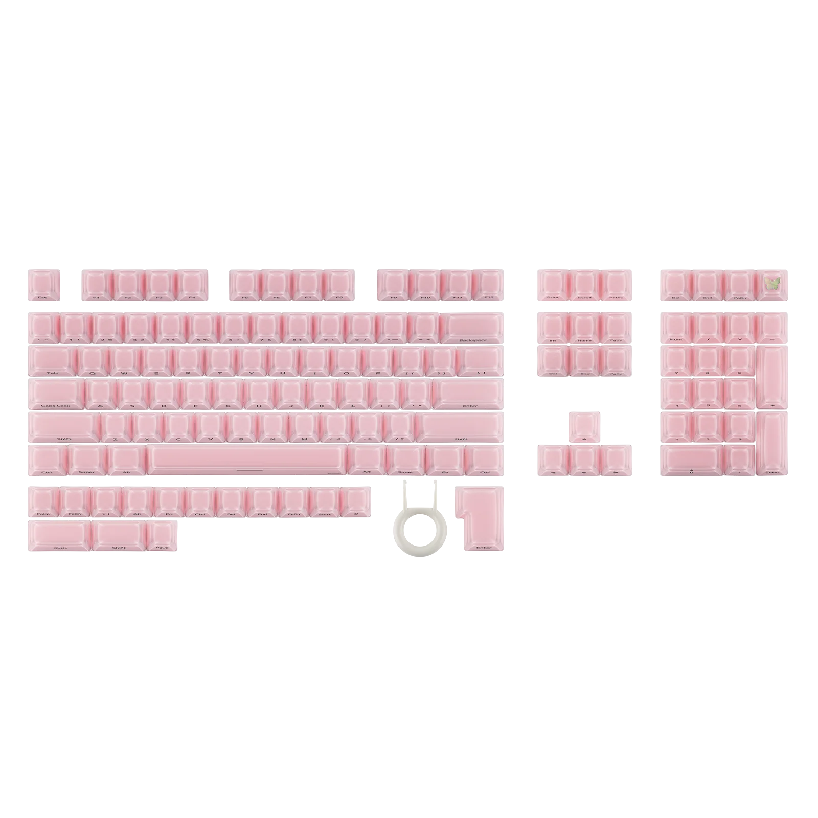 EPOMAKER Lusterfly Jelly Keycaps 123 Keys MDA Profile MX-Compatible