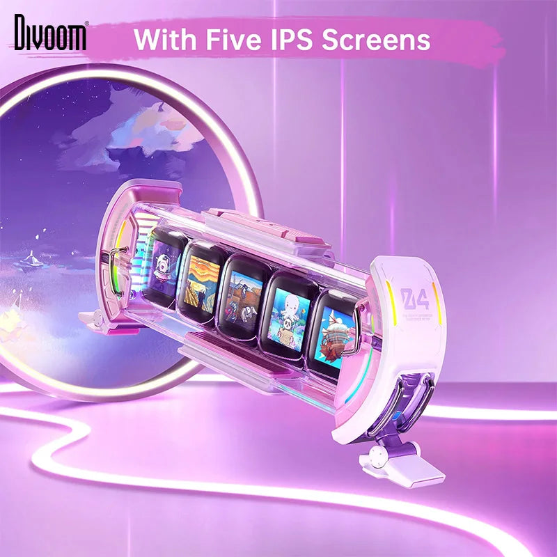 Orbit Panel Smart Customizable Times Gate Cyberpunk Pink RGB Desk Display