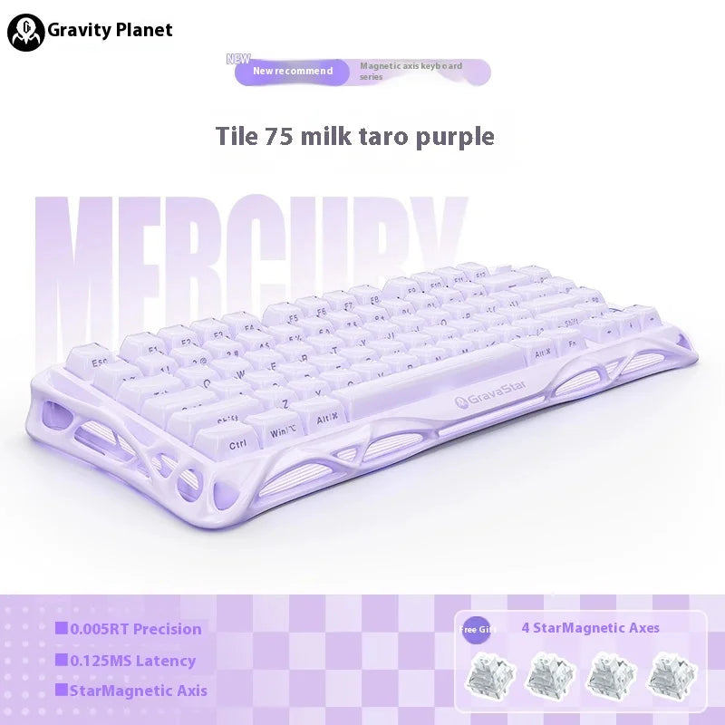 GravaStar Mercury K175%, Aluminum Alloy Gasket Mounted, Linear Switch Keyboard