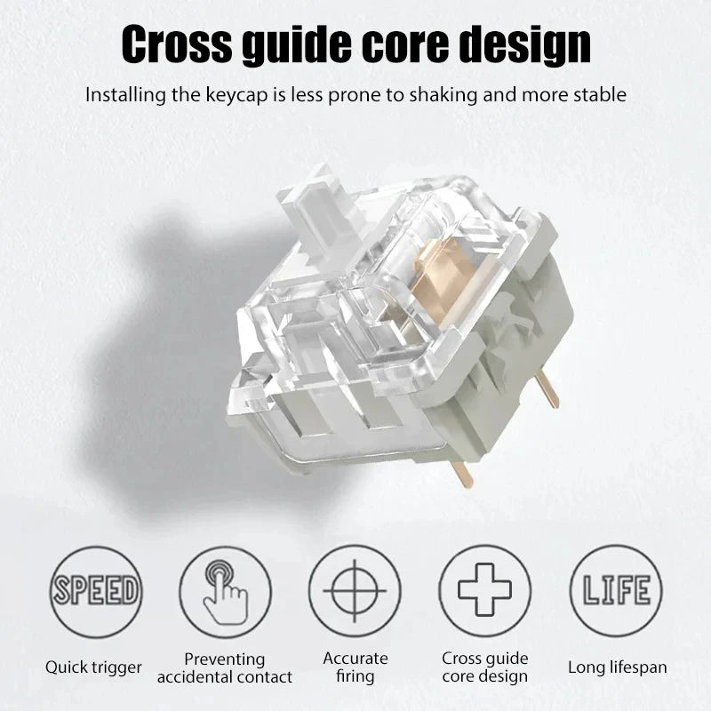 KTT Kang White V3 Linear 3 Pin Custom Cherry RGB SMD Switch