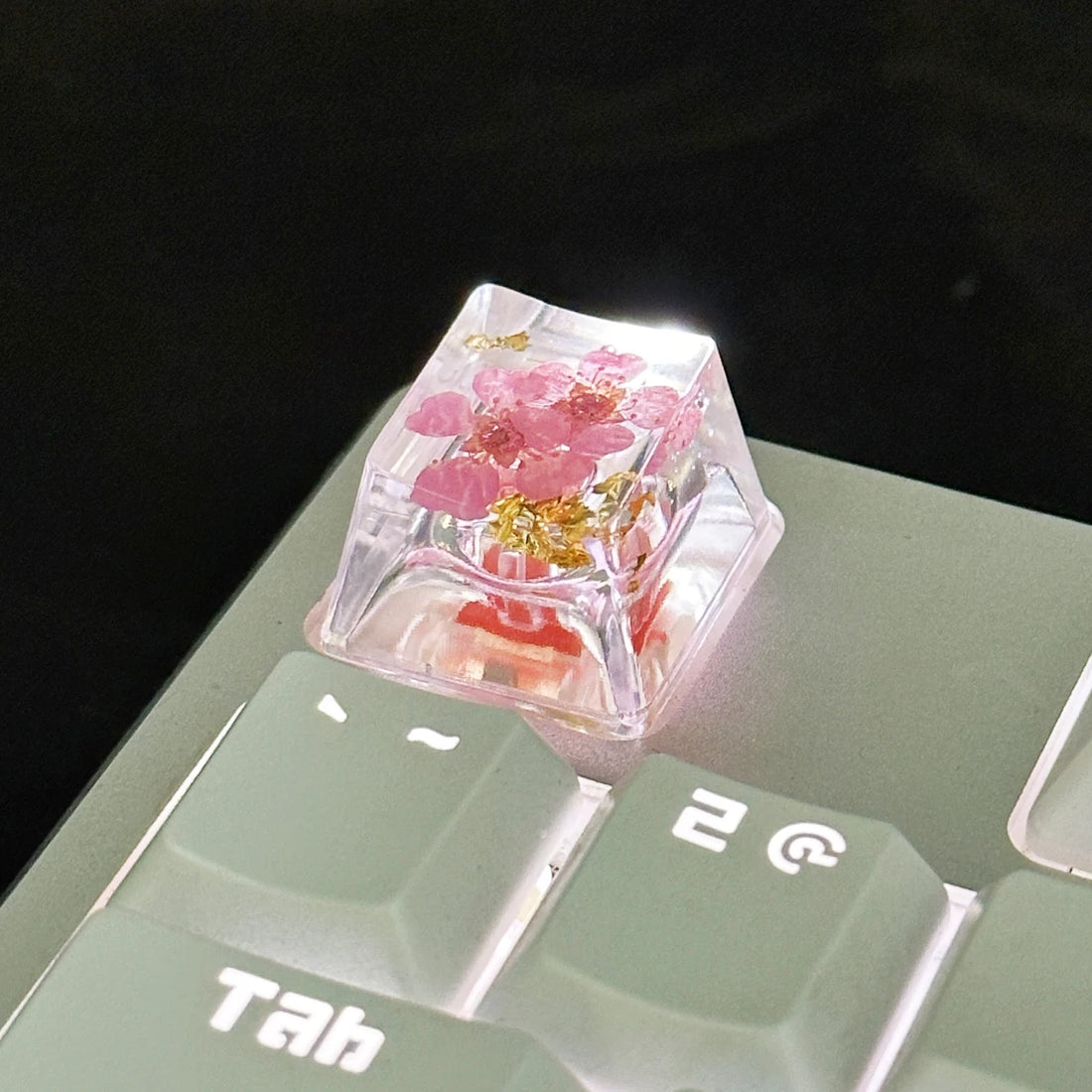 Resin Flower Artisan Accent Keycap (OEM Profile) 1 Piece