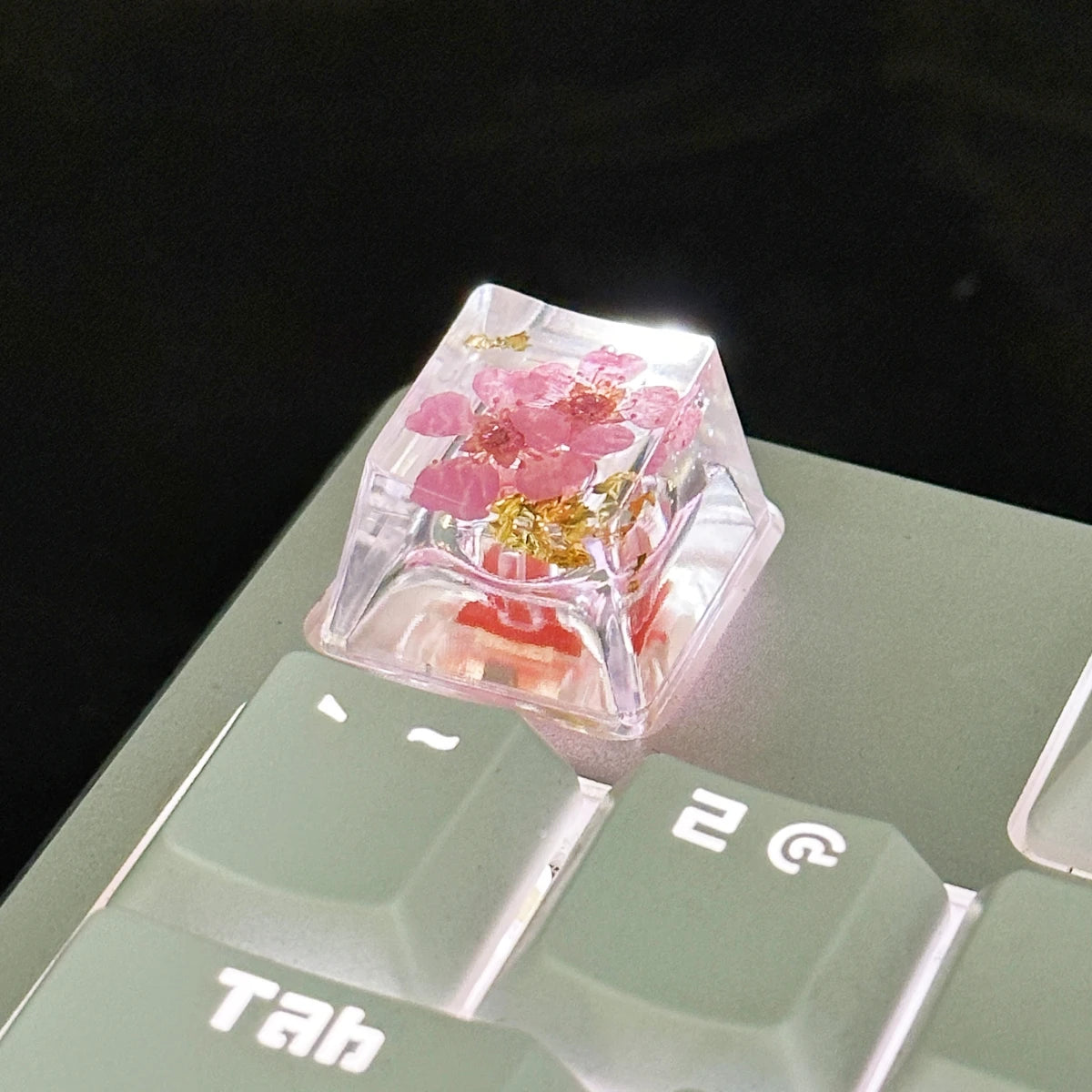 Resin Flower Artisan Accent Keycap (OEM Profile) 1 Piece