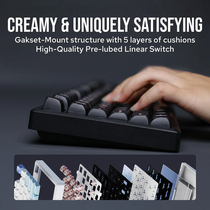 EPOMAKER Galaxy100 QMK/VIA 96% Aluminum Gasket Mount Wireless Keyboard