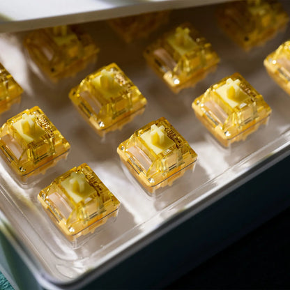 Akko V5 Pro Cream Yellow  5 Pin 50gf Thocky Linear Factory Lubed Switch