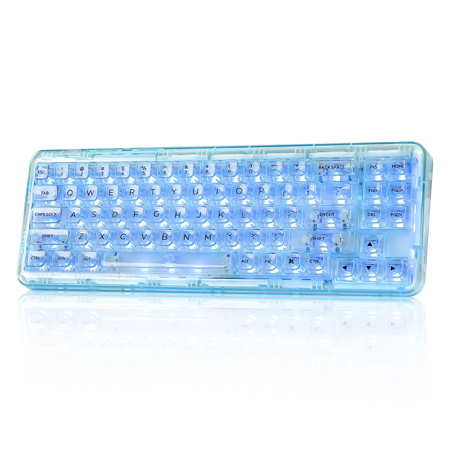 YUNZII X71 Wireless Gasket Mounted 68% Layout Transparent Keyboard