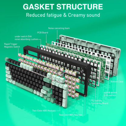 Redragon K686 HE Rapid Trigger Gaming 98 Keys 8K Wired Mechanical Keyboard w/ POM Silky Magnetic Switch