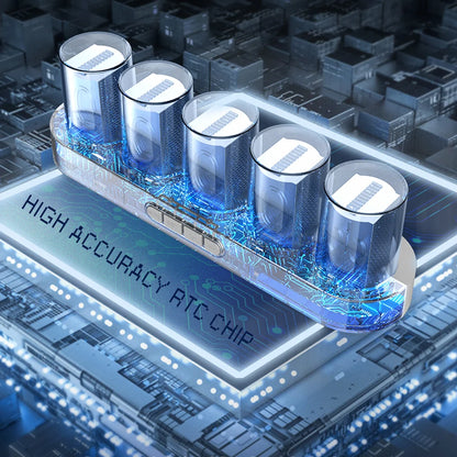 Digital Nixie Tube Clock with RGB LED Glow