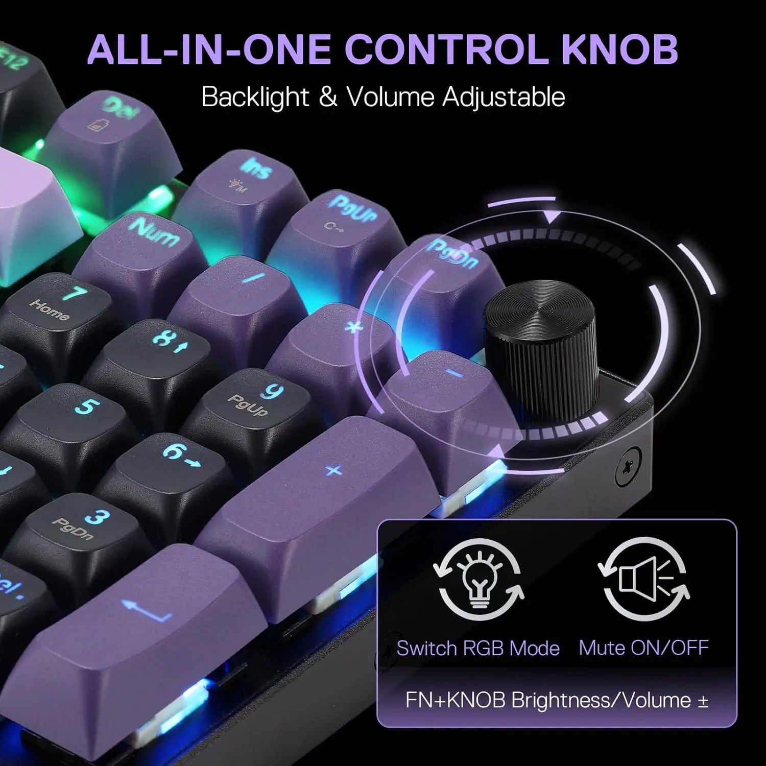 Redragon K740 PRO 98 Keys Wireless RGB Keyboard w/ tri-mode &amp; Solid Aluminum Base