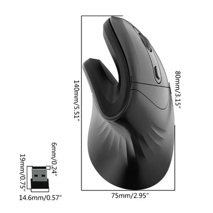 Ergonomic Vertical Mouse ( Wired, Battery, &amp; Wireless Options)