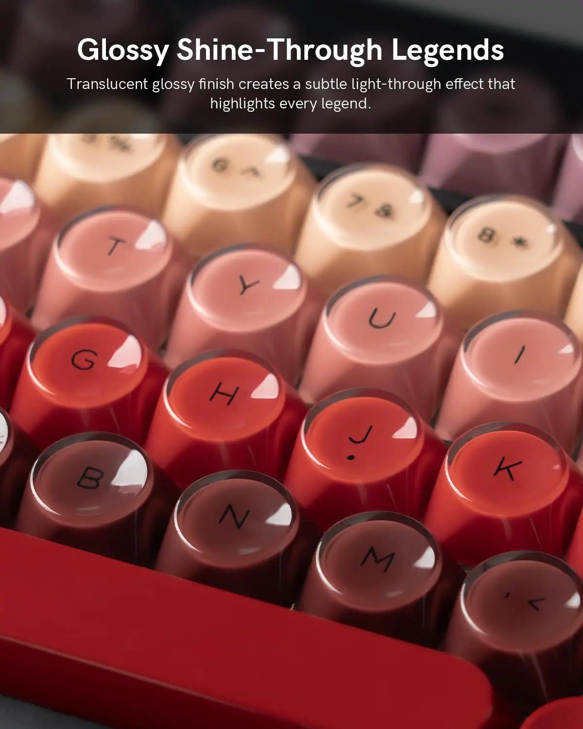 💄 Lipstick Jelly MOA PBT Keycap Set — Extended Compatibility Edition