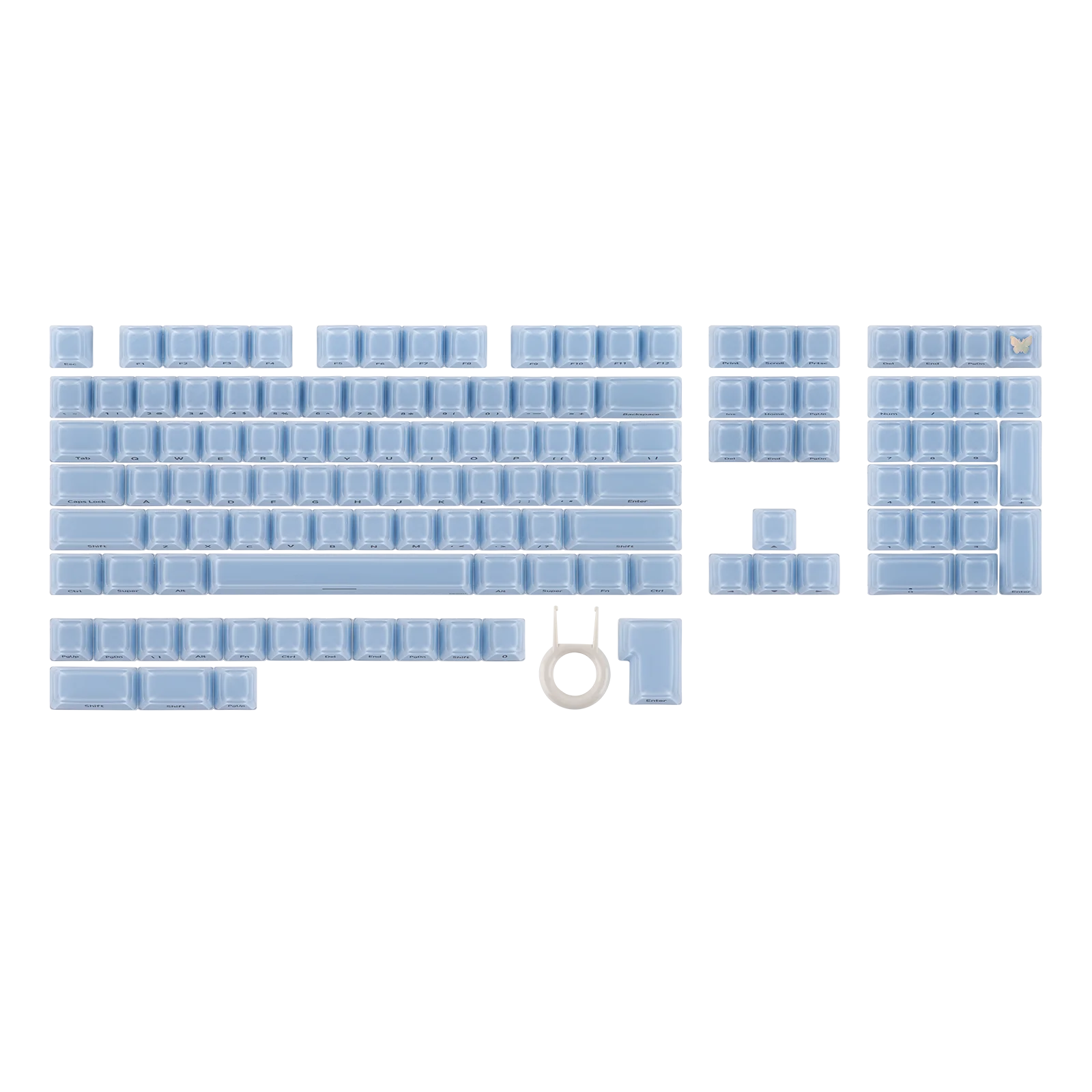 EPOMAKER Lusterfly Jelly Keycaps 123 Keys MDA Profile MX-Compatible